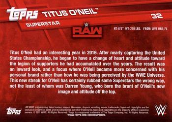 2017 Topps WWE - Bronze #32 Titus O'Neil Back