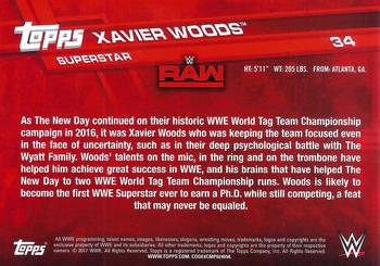2017 Topps WWE - Bronze #34 Xavier Woods Back