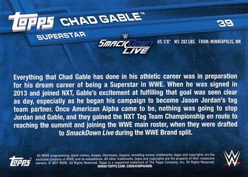 2017 Topps WWE - Bronze #39 Chad Gable Back