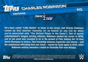 2017 Topps WWE - Bronze #40 Charles Robinson Back