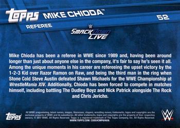 2017 Topps WWE - Bronze #52 Mike Chioda Back