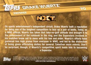 2017 Topps WWE - Bronze #70 Drake Wuertz Back