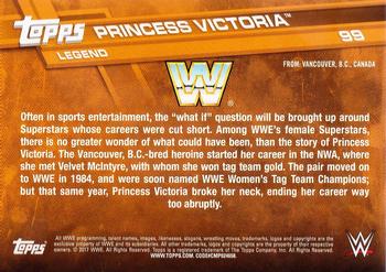 2017 Topps WWE - Bronze #99 Princess Victoria Back