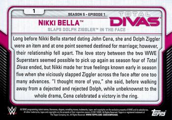2017 Topps WWE - Total Divas #1 Nikki Bella Back