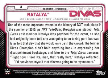 2017 Topps WWE - Total Divas #3 Natalya Back