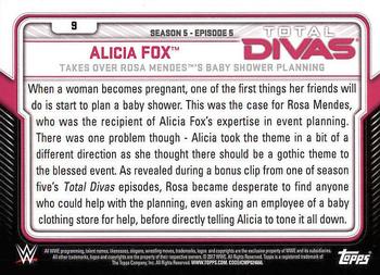 2017 Topps WWE - Total Divas #9 Alicia Fox Back