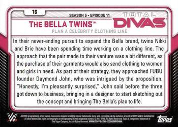2017 Topps WWE - Total Divas #16 The Bella Twins Back