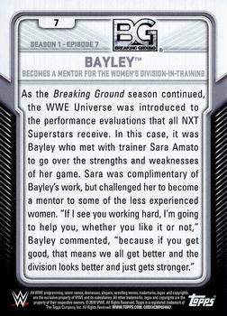 2017 Topps WWE - Breaking Ground #7 Bayley Back