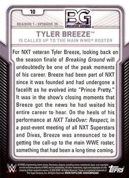 2017 Topps WWE - Breaking Ground #10 Tyler Breeze Back