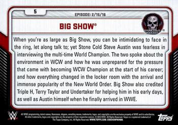 2017 Topps WWE - Stone Cold Podcast #5 Big Show Back