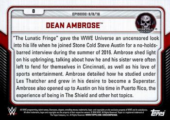 2017 Topps WWE - Stone Cold Podcast #8 Dean Ambrose Back
