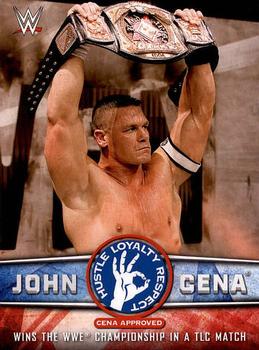 2017 Topps WWE - John Cena Tribute Part 2 #11 Wins the WWE Championship in a TLC Match Front