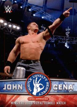 2017 Topps WWE - John Cena Tribute Part 2 #14 Wins the 2008 Royal Rumble Match Front