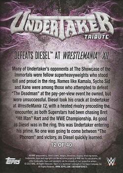 2017 Topps WWE - Undertaker Tribute Part 2 #12 Defeats Diesel at WrestleMania XII Back