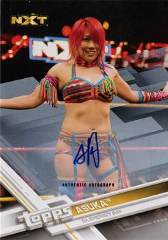 2017 Topps WWE - Autographs Silver #62 Asuka Front