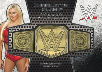 2017 Topps WWE - Commemorative Championship Belt Relics #NNO Charlotte Flair Front