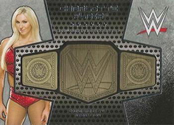 2017 Topps WWE - Commemorative Championship Belt Relics Silver #NNO Charlotte Flair Front