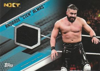 2017 Topps WWE - Shirt Relics Blue #NNO Andrade 
