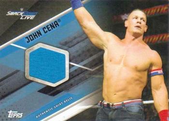 2017 Topps WWE - Shirt Relics Blue #NNO John Cena Front