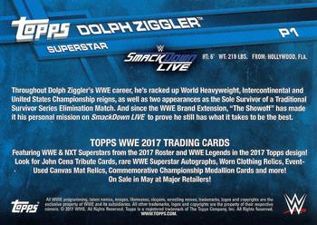 2017 Topps WWE - Promos #P1 Dolph Ziggler Back