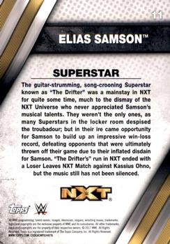 2017 Topps WWE NXT #11 Elias Samson Back