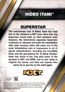 2017 Topps WWE NXT #14 Hideo Itami Back
