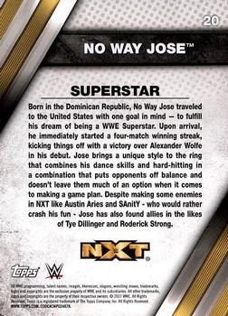 2017 Topps WWE NXT #20 No Way Jose Back