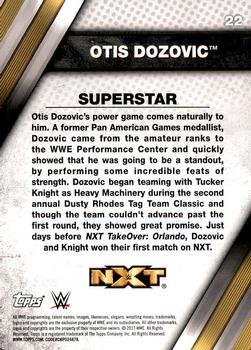 2017 Topps WWE NXT #22 Otis Dozovic Back