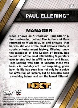 2017 Topps WWE NXT #38 Paul Ellering Back