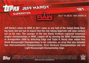 2017 Topps WWE Then Now Forever  #121 Jeff Hardy Back