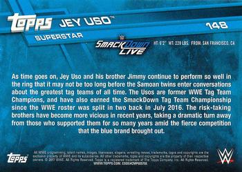 2017 Topps WWE Then Now Forever  #148 Jey Uso Back