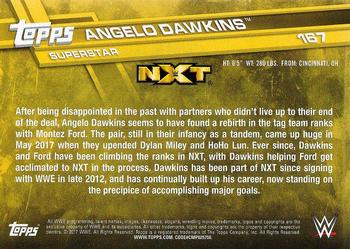 2017 Topps WWE Then Now Forever  #167 Angelo Dawkins Back