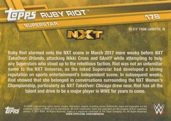 2017 Topps WWE Then Now Forever  #178 Ruby Riot Back