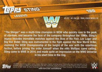 2017 Topps WWE Then Now Forever  #196 Sting Back