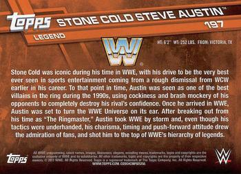 2017 Topps WWE Then Now Forever  #197 Stone Cold Steve Austin Back