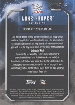 2017 Topps WWE Undisputed - Bronze #23 Luke Harper Back