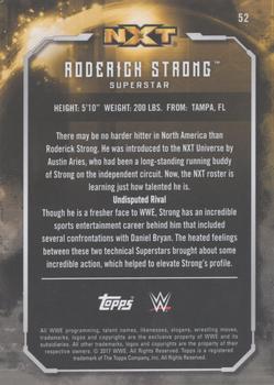 2017 Topps WWE Undisputed - Green #52 Roderick Strong Back