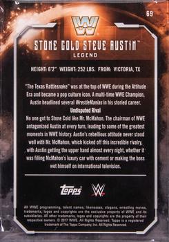 2017 Topps WWE Undisputed - Green #69 Steve Austin Back
