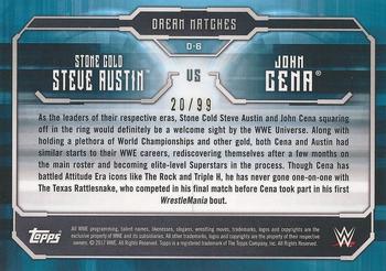 2017 Topps WWE Undisputed - Dream Matches Bronze #D-6 John Cena / Steve Austin Back
