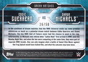 2017 Topps WWE Undisputed - Dream Matches Silver #D-5 Shawn Michaels / Eddie Guerrero Back