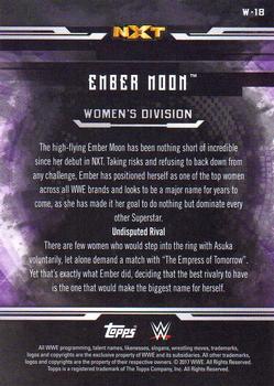 2017 Topps WWE Undisputed - Women’s Division #W-18 Ember Moon Back