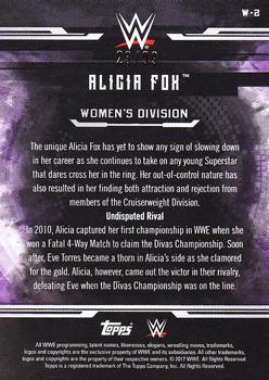 2017 Topps WWE Undisputed - Women’s Division Bronze #W-2 Alicia Fox Back