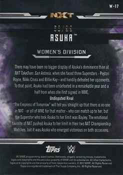 2017 Topps WWE Undisputed - Women’s Division Bronze #W-17 Asuka Back
