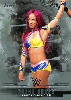 2017 Topps WWE Undisputed - Women’s Division Silver #W-16 Sasha Banks Front