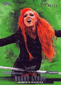 2017 Topps WWE Undisputed - Women’s Division Green #W-4 Becky Lynch Front
