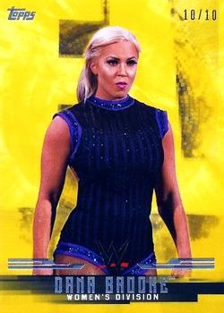 2017 Topps WWE Undisputed - Women’s Division Gold #W-7 Dana Brooke Front
