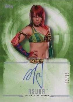 2017 Topps WWE Undisputed - Autographs Green #UA-A Asuka Front