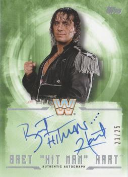 2017 Topps WWE Undisputed - Autographs Green #UA-BH Bret 