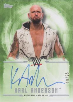 2017 Topps WWE Undisputed - Autographs Green #UA-KA Karl Anderson Front
