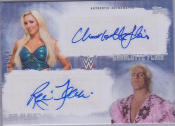2017 Topps WWE Undisputed - Autographs Dual #UDA-CR Charlotte Flair / Ric Flair Front